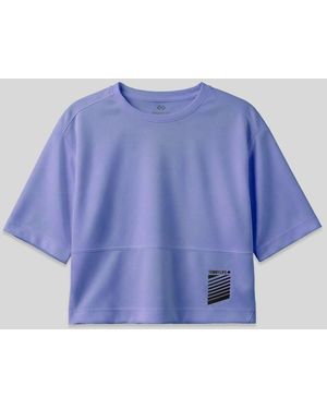 TOMMY LIFE Oversized Crew Neck T-Shirt With Pocket - Blue
