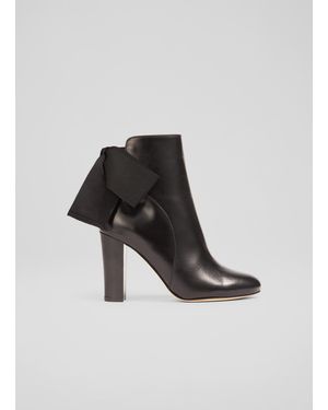 LK Bennett Calliope Ankle Boots, Leather - White