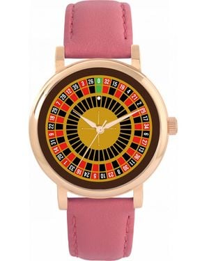Toff London Tlws-34355 Ladies Roulette Wheel Watch - Metallic