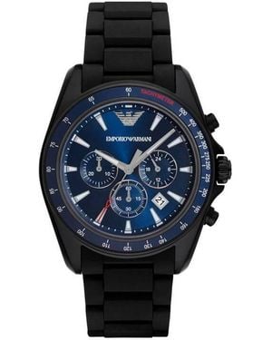 Emporio Armani Emporio Chronograph Link Bracelet Watch - Blue