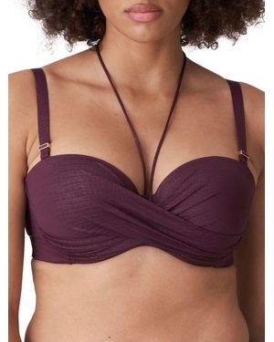 Primadonna Strapless Bikini Top - Purple