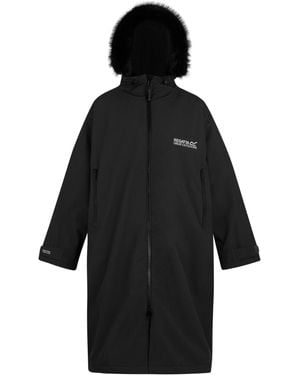 Regatta Adult Waterproof Changing Robe (Ash) - Black