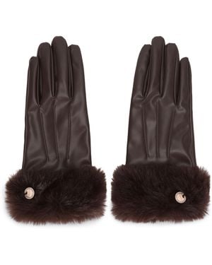 Carvela Kurt Geiger Fur Gloves - Brown