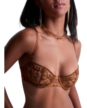 Aubade Rules Of Attraction Half Cup Bra - Brown