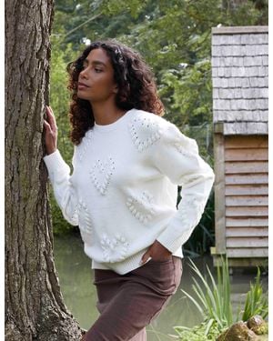 Blue Vanilla Heart Long Sleeve Jumper - Green