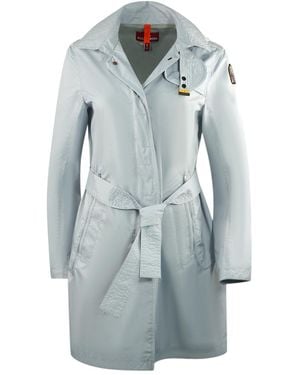 Parajumpers Avery Vapur Hooded Trench Jacket Polyester/Polyamide - Blue