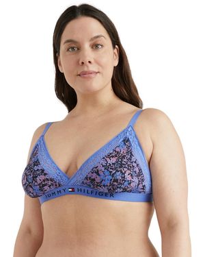 Tommy Hilfiger Original Lace Triangle Bra - Blue