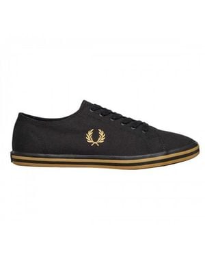 Fred Perry Ladies Kingston Twill Trainers - Black