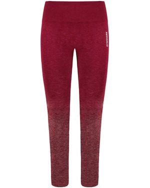 GYMSHARK Adapt Ombre Burgundy Leggings - Red
