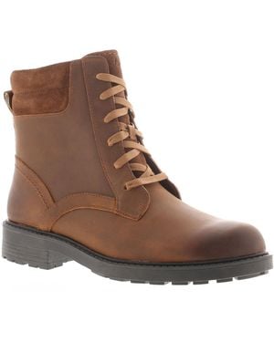 Clarks Ankle Boots Discover Effortless Leather Zip - Brown