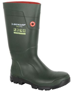 Dunlop Purofort Terrapro Wellington Boots - Green