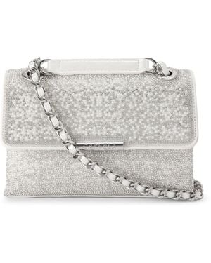 Carvela Kurt Geiger Leather Rosa Chain Shoulder Bag - Grey
