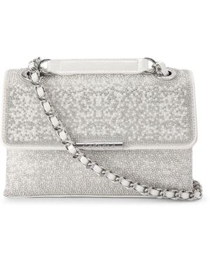 Carvela Kurt Geiger Leather Rosa Chain Shoulder Bag - Grey