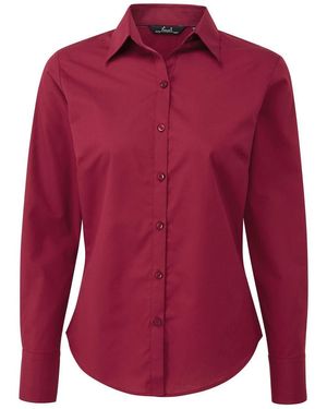 PREMIER Ladies Long-Sleeved Shirt - Red