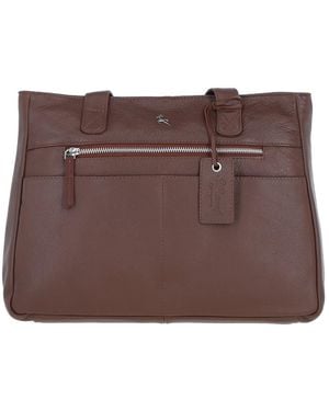 Ashwood Leather 'London' Real Shoulder Bag - Brown