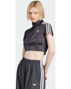 adidas Originals Adicolor Short Sleeve Track Top - Grey