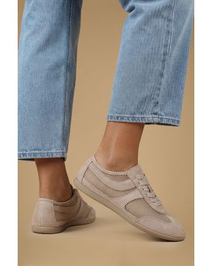 Oasis Lucy Mesh Lace Up Trainers - Blue
