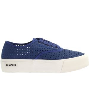 Seavees Legend Trainer Platform Portal Trainers Nubuck Leather - Blue