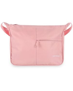Spiral Accessories Cali Cross Body Bag With Hardware - Pink