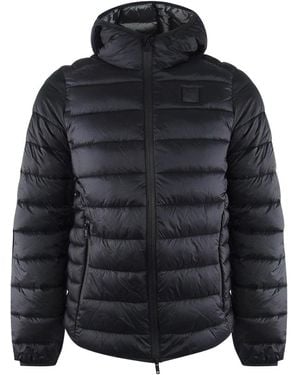 Ice Iceberg Hooded Padded Jacket Nylon - Blue