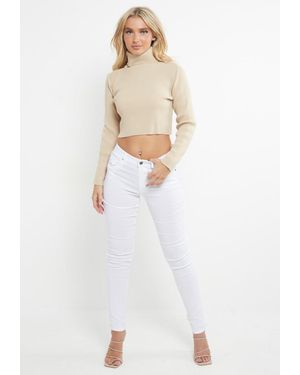 MYT Ladies Skinny Super Stretch Chinos Viscose - White