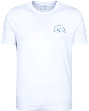 Mountain Warehouse Regional Cornwall T-Shirt Breathable Casual Everyday Tee Cotton - White