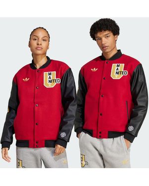 adidas Originals Manchester United Vrct Jacket (Gender Neutral) - Red