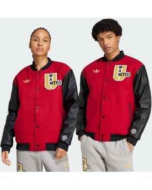 adidas Originals Manchester United Vrct Jacket (Gender Neutral) - Red
