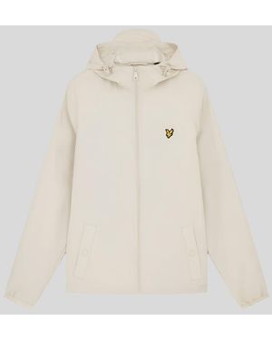 Lyle & Scott Zip Through Hooded Jacket - Natural