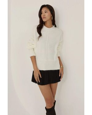 Hiccup Relaxed Fit Knitted Jumper - Natural