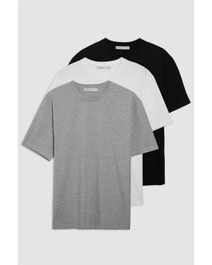 Grimelange 3-Pack Crew Neck T-Shirts - Black