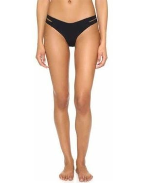 Commando Cut Out Thong - Black