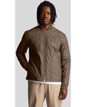 Lyle & Scott Lyle & Scott Branded Linden Khaki Short Lightweight Jacket - Brown