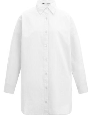Regatta Ladies Prena Cover Up Plain Beach Shirt Cotton - White