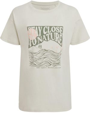 Craghoppers Ladies Yago Stay Close To Nature Short-Sleeved T-Shirt (Pear Drop) - White