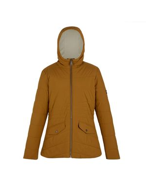 Regatta Ladies Agara Padded Jacket (Glazed Ginger/Light Vanilla) - Brown