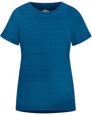 Umbro Ladies Pro Marl Training T-Shirt (Poseidon Marl) - Blue
