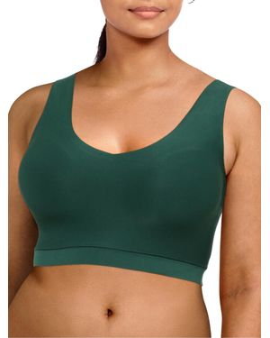 Chantelle Softstretch V-Neck Jersey Crop Top - Green