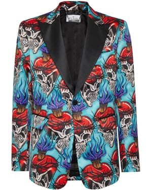 Philipp Plein Blazer Tattoo - Rood