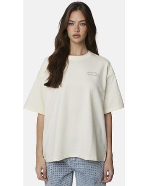 Good For Nothing Oversized Graphic Tee - White