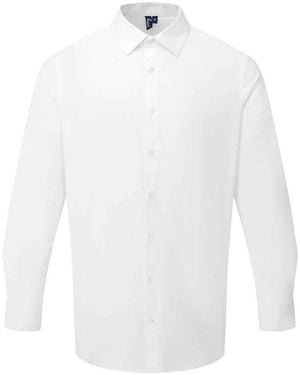 PREMIER Recyclight Poplin Long-Sleeved Shirt - White