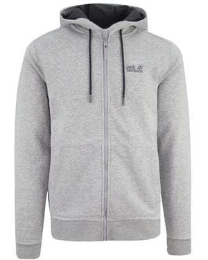 Jack Wolfskin Logo Track Jacket - Grey