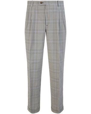 Gucci Plaid Trousers - Grey