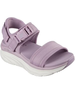 Skechers Buckle Double Band Sling Sports Sandals - Purple