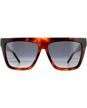 BOSS Square Havana Dark Gradient Sunglasses - Grey