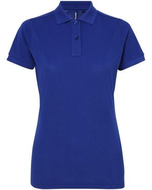 Asquith & Fox Ladies Short Sleeve Performance Blend Polo Shirt (Royal) - Blue