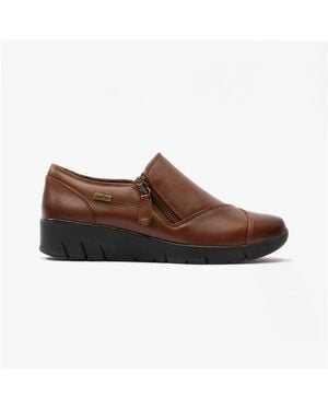Jana 24660-29-305 Ladies Leather Shoes - Brown
