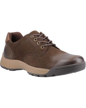 Hush Puppies Vinson Leather Lace-Up Shoes - Brown