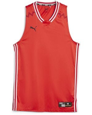 PUMA Hoops Team Game Performance Basketball Jersey - Red