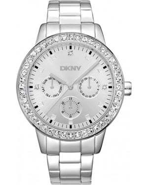 DKNY Dk1L055M0035 Ladies Parsons Glitz Watch - Grey